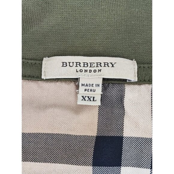 Burberry Men's Green 100% Cotton Sweater Size XXL - Picture 3 of 10